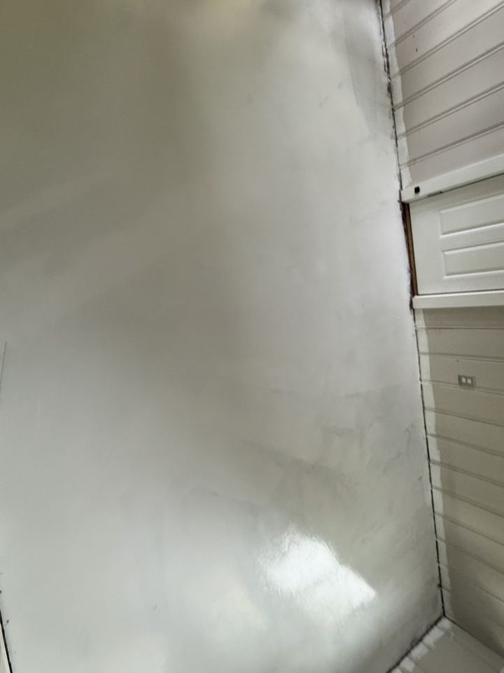 Step 2: slab sealed wall to wall with shellac primer